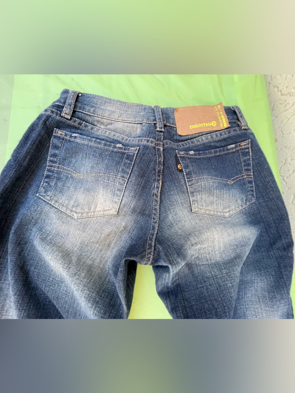 LOW RISE BRAZILIAN CURVE VINTAGE DISTRESSED JEANS SIZE 38 PLEASE CHECK MEASURING